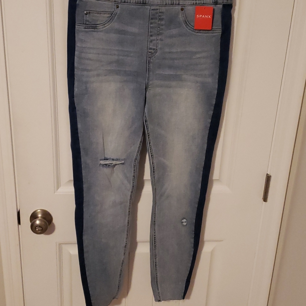 Spanx blue jeans XL